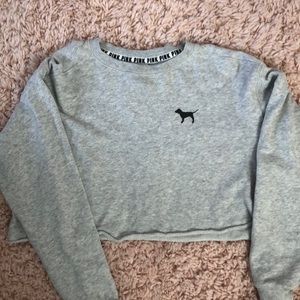 Victoria Secret PINK Cropped Sweatshirt Size M